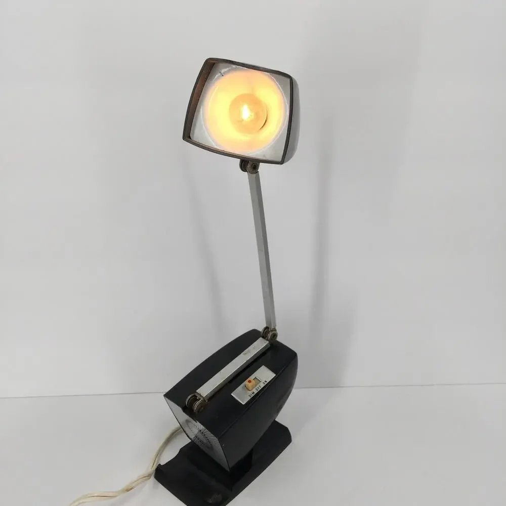 Vintage Mid Century French Industrial Desk Lamp